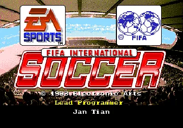 FIFA International Soccer (Japan) (En,Ja) screen shot title